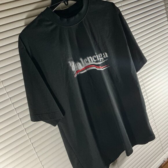 Black Balenciaga fade tee - Picture 3 of 6